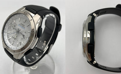 CASIO カシオ ウェーブセプター クロノグラフ ソーラー電波 腕時計 WVQ-M410-7AJF 中古 D4