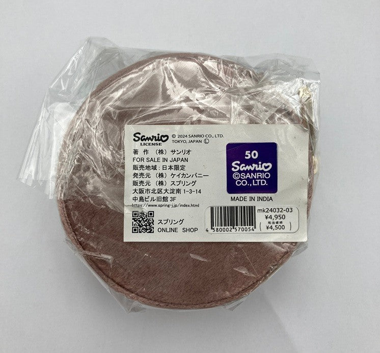 HelloKitty × MAYGLOBE ハローキティ ビーズ刺繍 ジュエリーボックス ラウンド 中古 D4