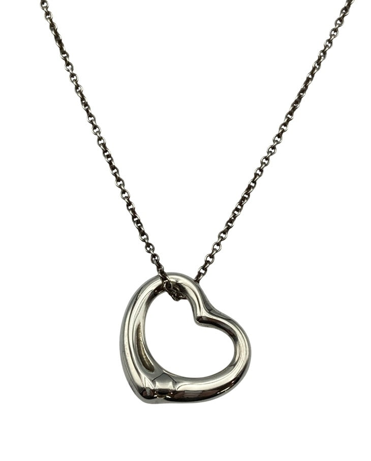 TIFFANY&Co. ティファニー エルサペレッティ オープンハート ネックレス 22mm シルバー925 中古 D4