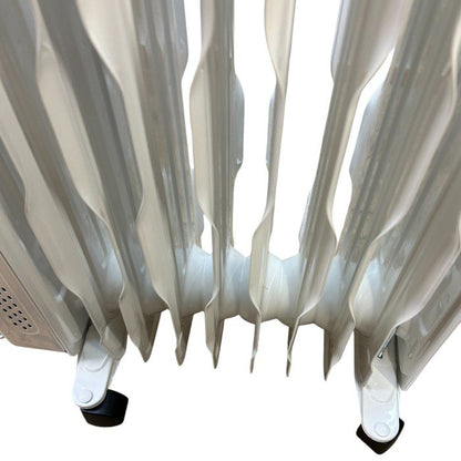 Electrolux エレクトロラックス オイルヒーター COMFORTHEAT 700 北欧デザイン ホワイトネイビー EO12D103C0 暖房器具 家電 ヒーター 中古 W４