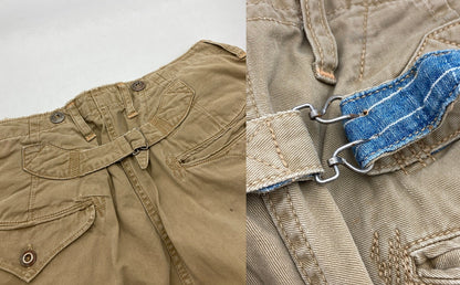 BOOTLEGGERS ブートレガーズ シンチバック チノトラウザーズ ペンキ加工 メンズ 中古 D4