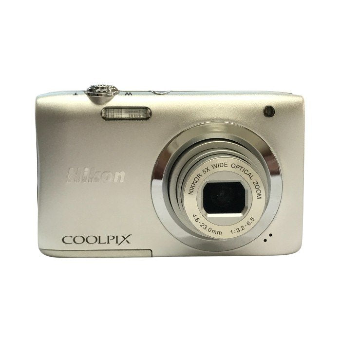 Nikon ニコン COOLPIX デジタルカメラ シルバー 光学5倍ズーム コンパクト 薄型 A100SL 中古 T1