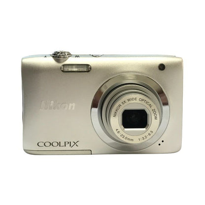Nikon ニコン COOLPIX デジタルカメラ シルバー 光学5倍ズーム コンパクト 薄型 A100SL 中古 T1
