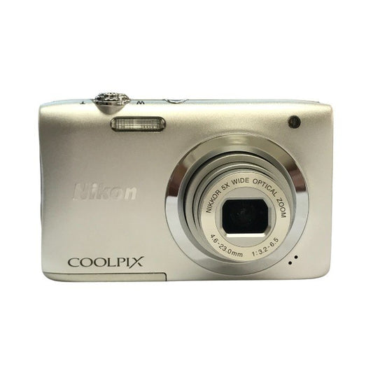Nikon ニコン COOLPIX デジタルカメラ シルバー 光学5倍ズーム コンパクト 薄型 A100SL 中古 T1