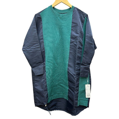 未使用品 C'est moijeu セモア―ジュ ナイロン 切り替え プルオーバー F LT-104092 グリーン ネイビー トップス レディース シャツ 長袖 秋 中古 W４