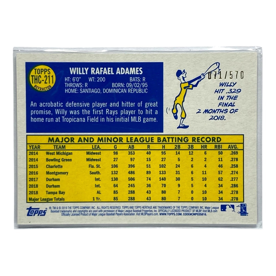 TOPPS MLBカード TOPPS HERITAGE WILLY RAFAEL ADAMES RAYS 071/570 #THC-211 中古 IT2