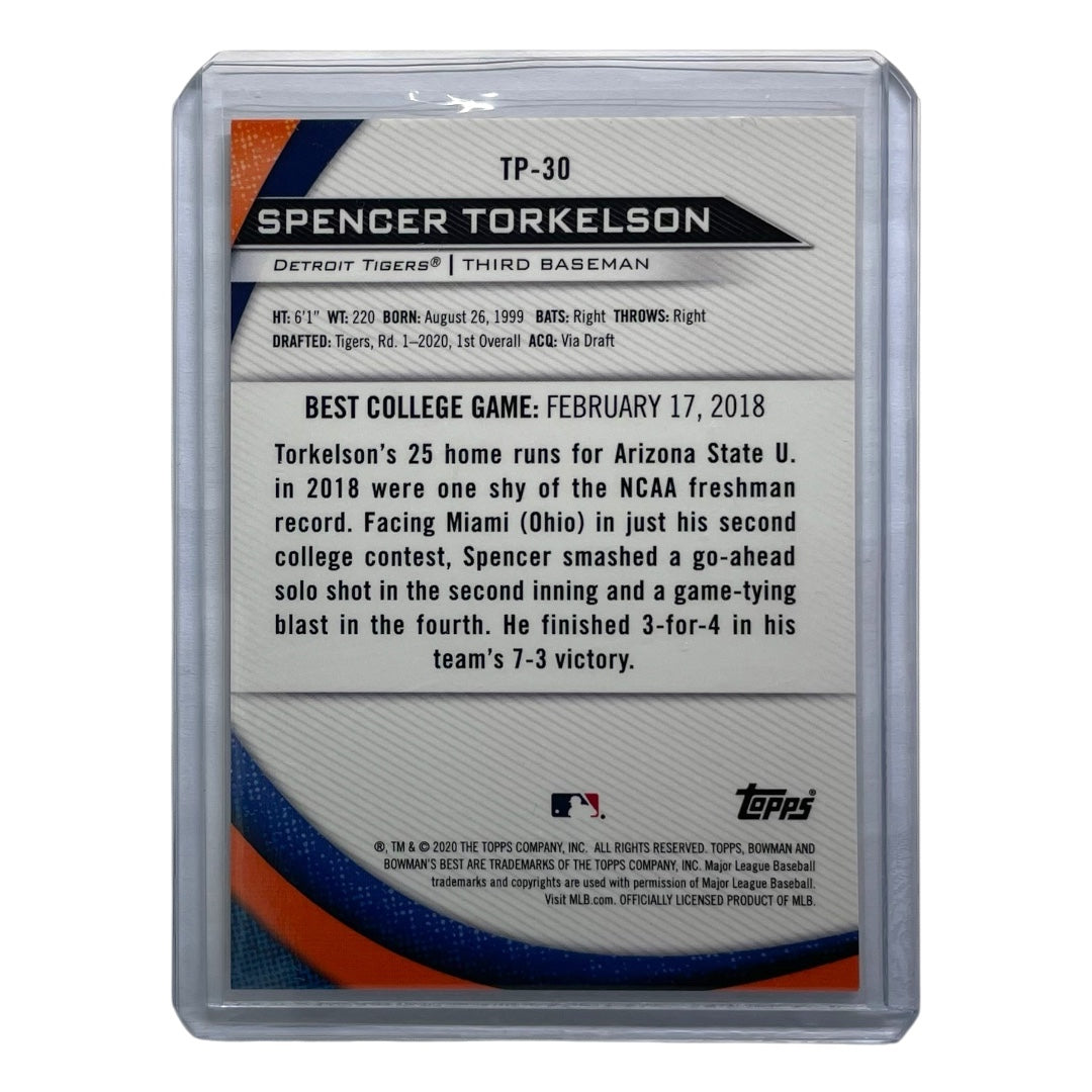 TOPPS MLBカード BOWMAN'S BEST SPENCER TORKELSON DETROIT TIGERS /50 #TP-30 中古 IT2