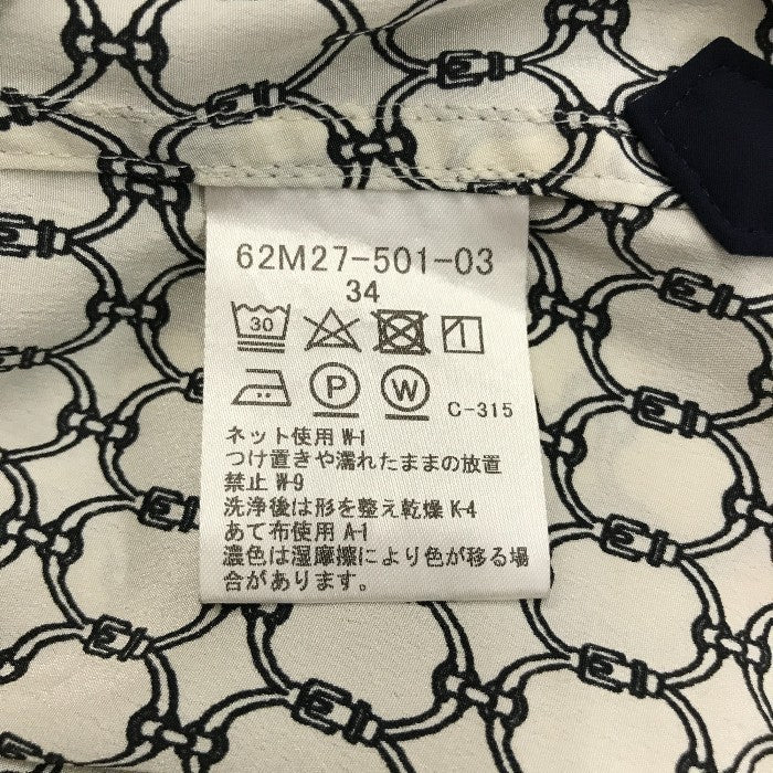 LOVELESS 長袖シャツ レディース オールシーズン ブラウス ホワイト/ネイビー/レッド サイズ34 中古 M1