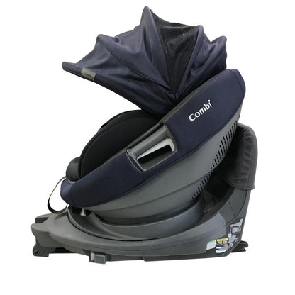Combi コンビ ホワイトレーベル THE S ISOFIX エッグショック ロッタ チャイルドシート R129適合 360°回転 ウォッシャブル オリゴーリオネイビー ZC-690 中古 T1