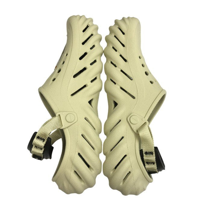crocs クロックス ECHO CLOG サンダル メンズ エコークロッグ バックストラップ アイボリー M10/W12/28cm 中古 T1