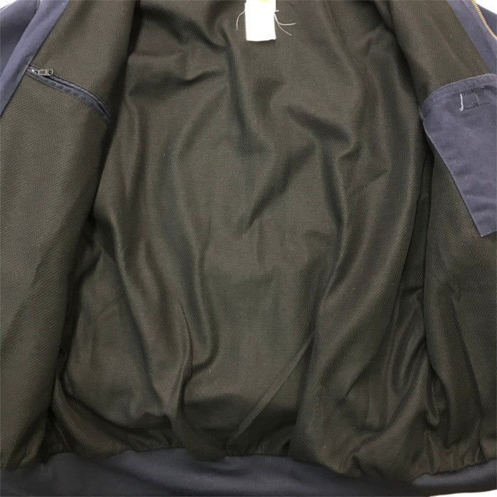 Carhartt カーハート アクティブジャケット メンズ コットン フルジップ フード ブルゾン ネイビー USA製 Lサイズ J131 DNY 中古 T1