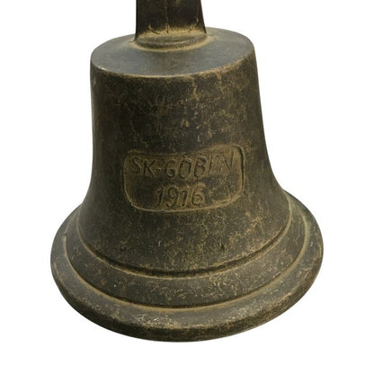 SK GOBEN 1916 ドアベル 真鍮 錨 イカリ アンティーク 呼び鈴 中古 T1