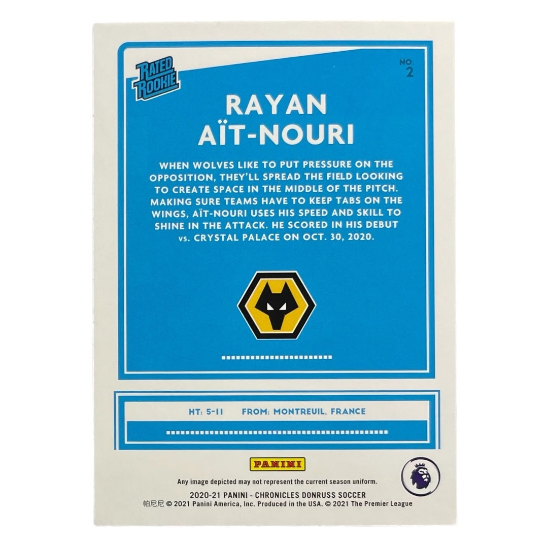 PANINI サッカーカード CHRONICLES DONRUSS RAYAN AIT-NOURI WOLVERHAMPTON WANDERERS #2 中古 IT2