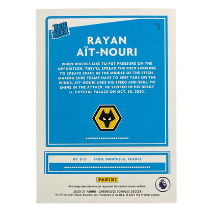 PANINI サッカーカード CHRONICLES DONRUSS RAYAN AIT-NOURI WOLVERHAMPTON WANDERERS #2 中古 IT2