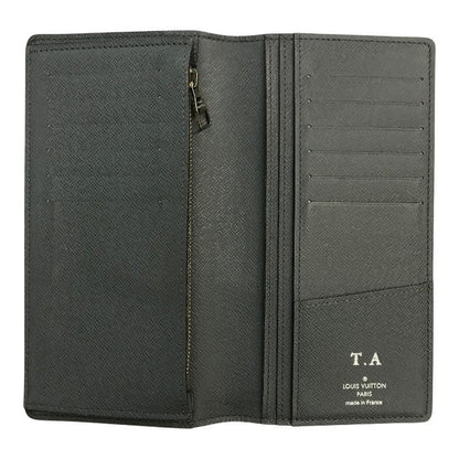 LOUIS VUITTON ルイヴィトン タイガ ポルトフォイユブラザ 長財布 メンズ 2つ折り シンプル 定番 グレー M32653 中古 T1