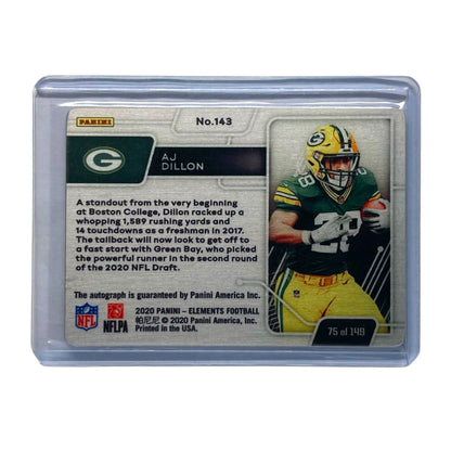 PANINI NFLカード ELEMENTS AJ DILLON PACKERS 75/149 #143 中古 IT2