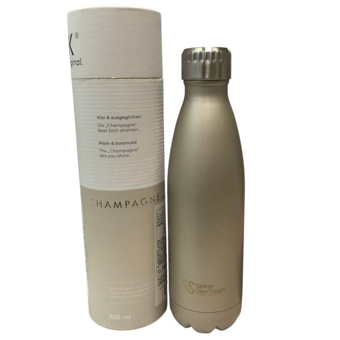 FLSK フラスク 水筒 500ml 真空断熱 ステンレスボトル Champagne 中古 Y1