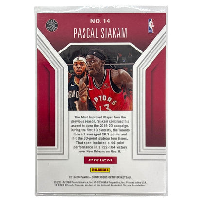 PANINI NBAカード CONTENDERS OPTIC PRIZM PASCAL SIAKAM TORONTO RAPTORS #14 中古 IT1