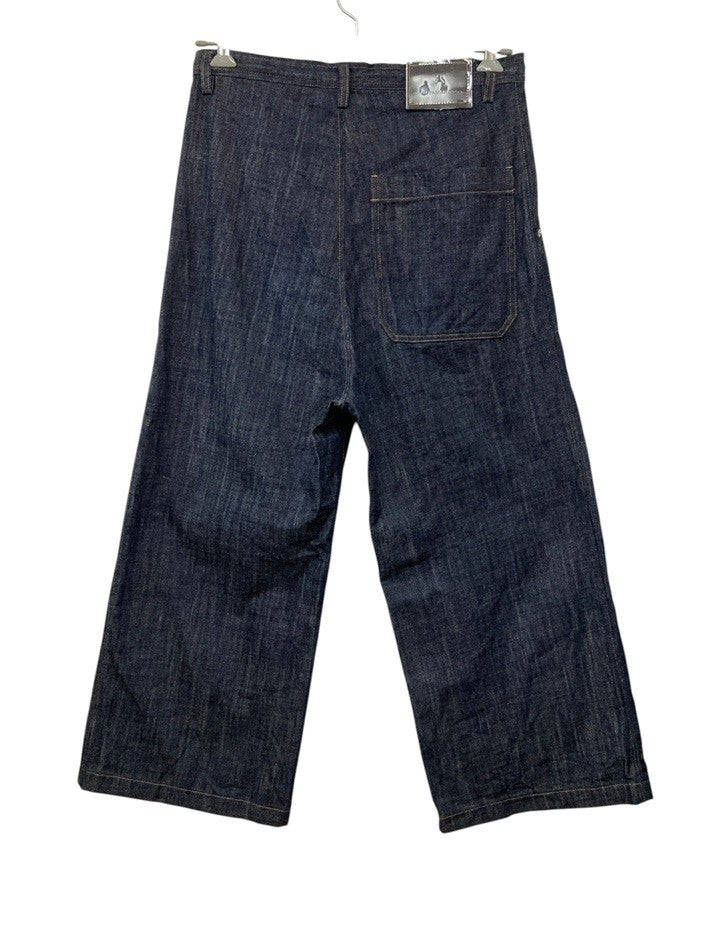 Y’s ワイズ ヨウジ ヤマモト 80OZ DENIM LONG STRAIGHT PANTS デニムパンツ YX-P99-027 サイズ1 レディース 中古 D4