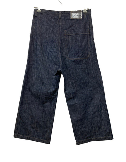 Y’s ワイズ ヨウジ ヤマモト 80OZ DENIM LONG STRAIGHT PANTS デニムパンツ YX-P99-027 サイズ1 レディース 中古 D4