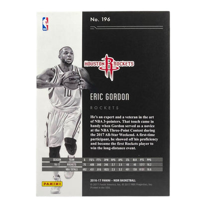 PANINI NBAカード NOIR ERIC GORDON HOUSTON ROCKETS /79 #196 中古 IT2