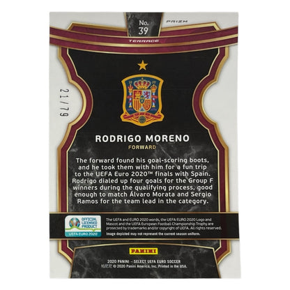 PANINI サッカーカード SELECT UEFA EURO PRIZM RODRIGO MORENO SPAIN /79 #39 中古 IT2