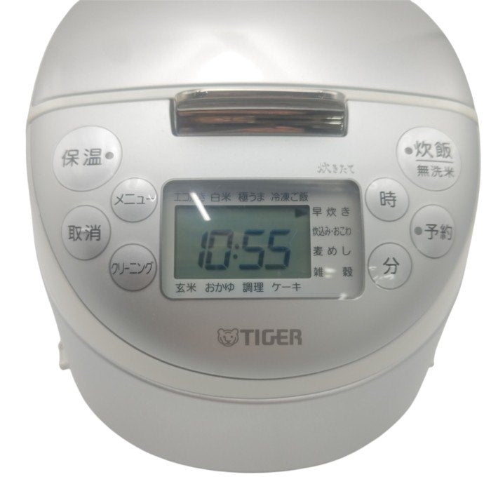 TIGER タイガー 3合 IHジャー炊飯器 3合 炊きたて JPF-G055 WL 中古 H4
