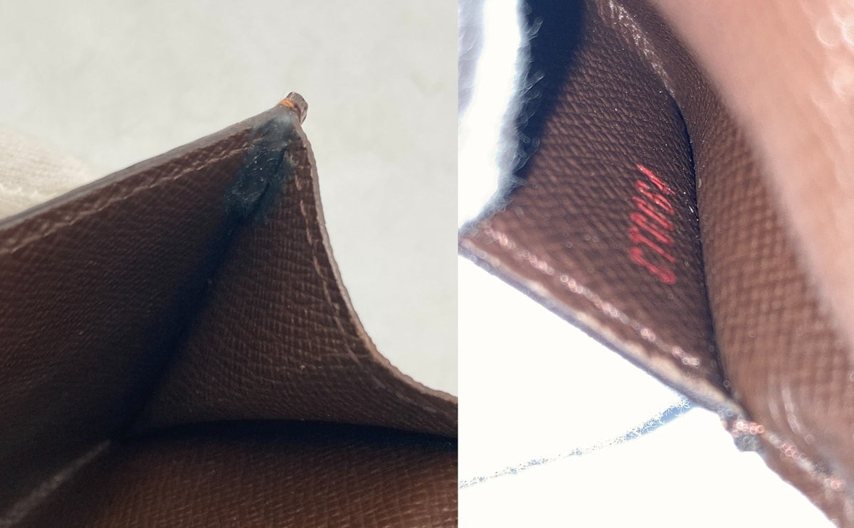 LOUIS VUITTON ルイヴィトン ダミエ エベヌ ラドロー コインケース ブラウン N62925 中古 D4