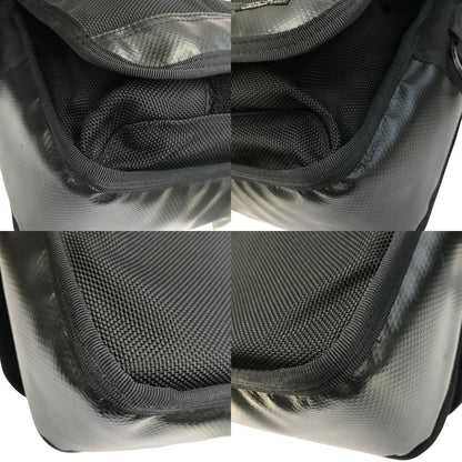 PORTER ポーター ヒート ショルダーバッグ ユニセックス ナイロン HEAT フラップ 斜め掛け コンパクト ブラック 703-06974 中古 T1
