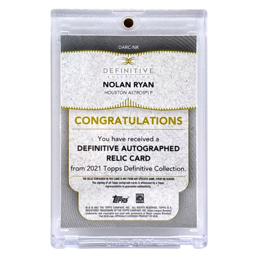 TOPPS MLBカード DEFINITIVE COLLECTION NOLAN RYAN HOUSTON ASTROS /30 #DARC-NR 中古 IT1
