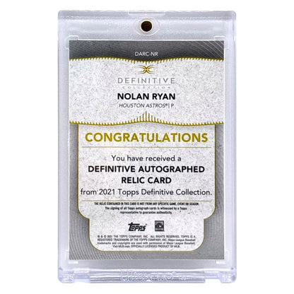 TOPPS MLBカード DEFINITIVE COLLECTION NOLAN RYAN HOUSTON ASTROS /30 #DARC-NR 中古 IT1