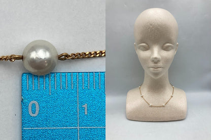K18 6mmパール ネックレス 中古 D4