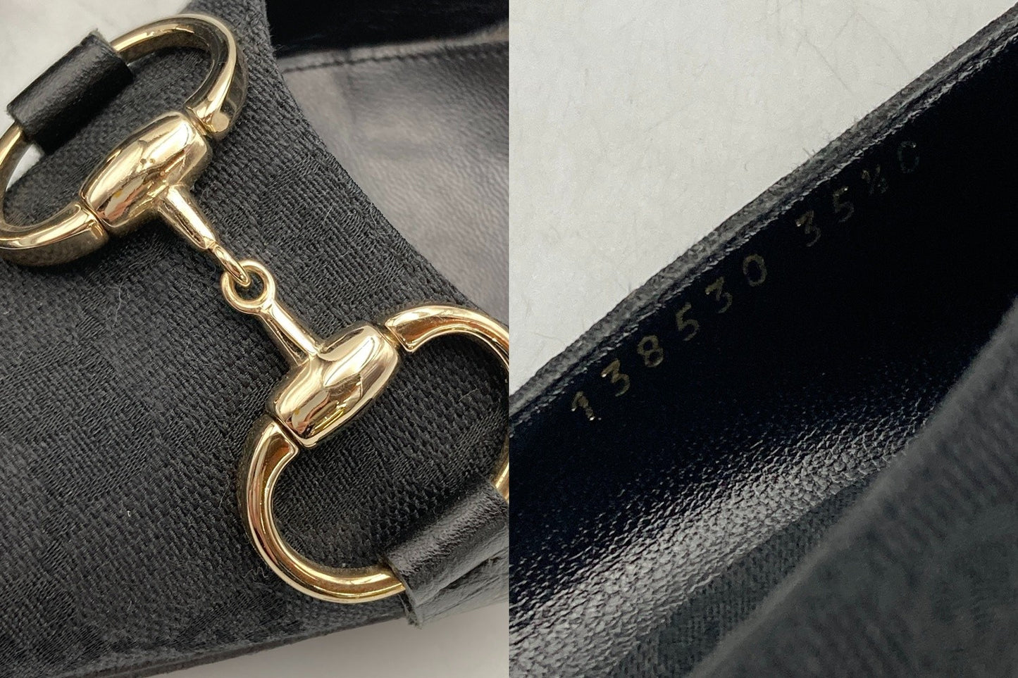 GUCCI グッチ オリジナルGG ホースビット ポインテッドトゥ パンプス 138530 サイズ35 1/2 中古 D4