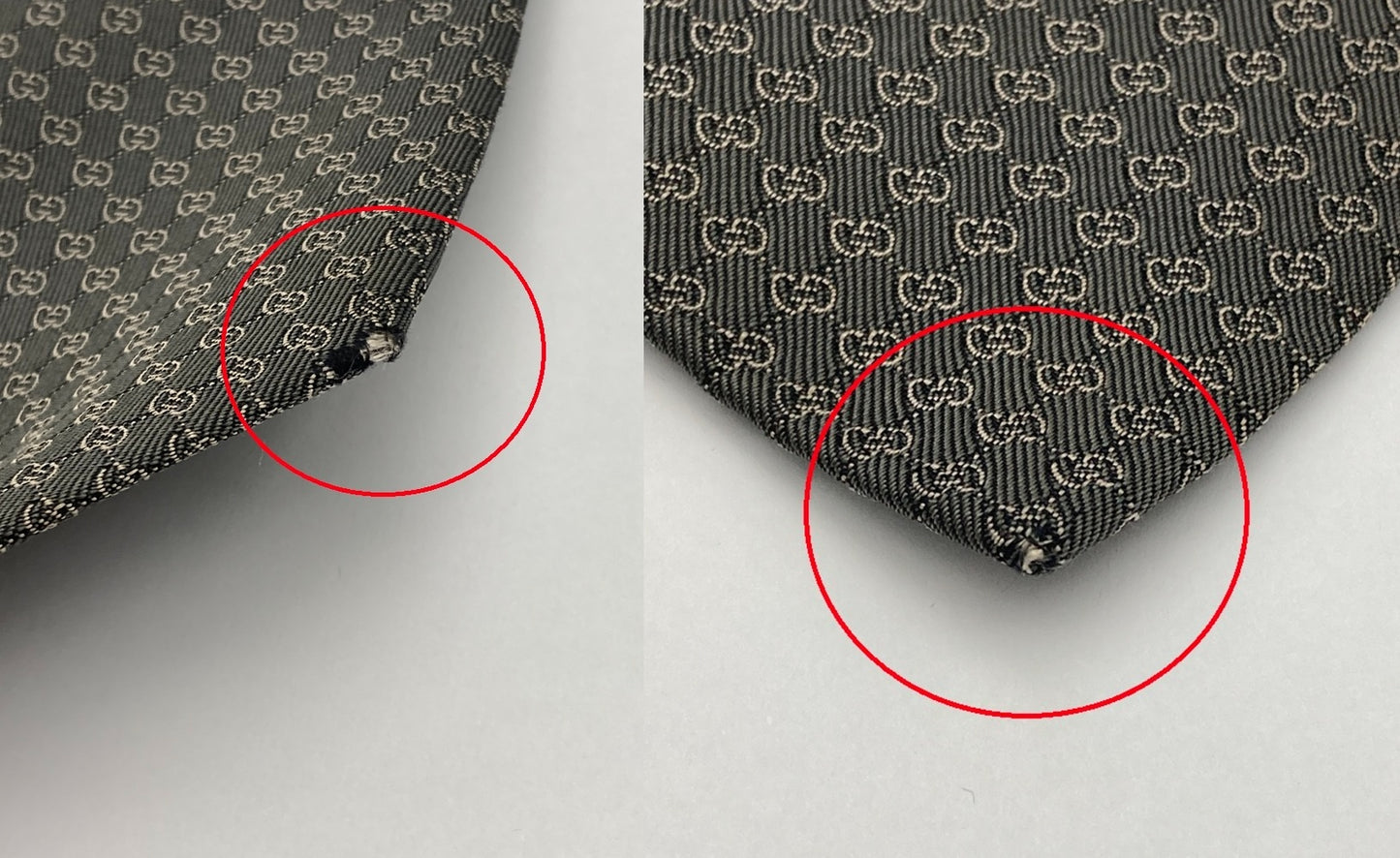 GUCCI グッチ マイクロGG ネクタイ 中古 D4