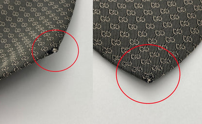 GUCCI グッチ マイクロGG ネクタイ 中古 D4