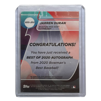 TOPPS MLBカード BOWMAN'S BEST JARREN DURAN BOSTON RED SOX /150 #B20-JDU 中古 IT2