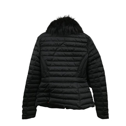 HUNTER ハンター ダウンジャケット レディース 冬 ファー ブラック XSサイズ 中古 N1