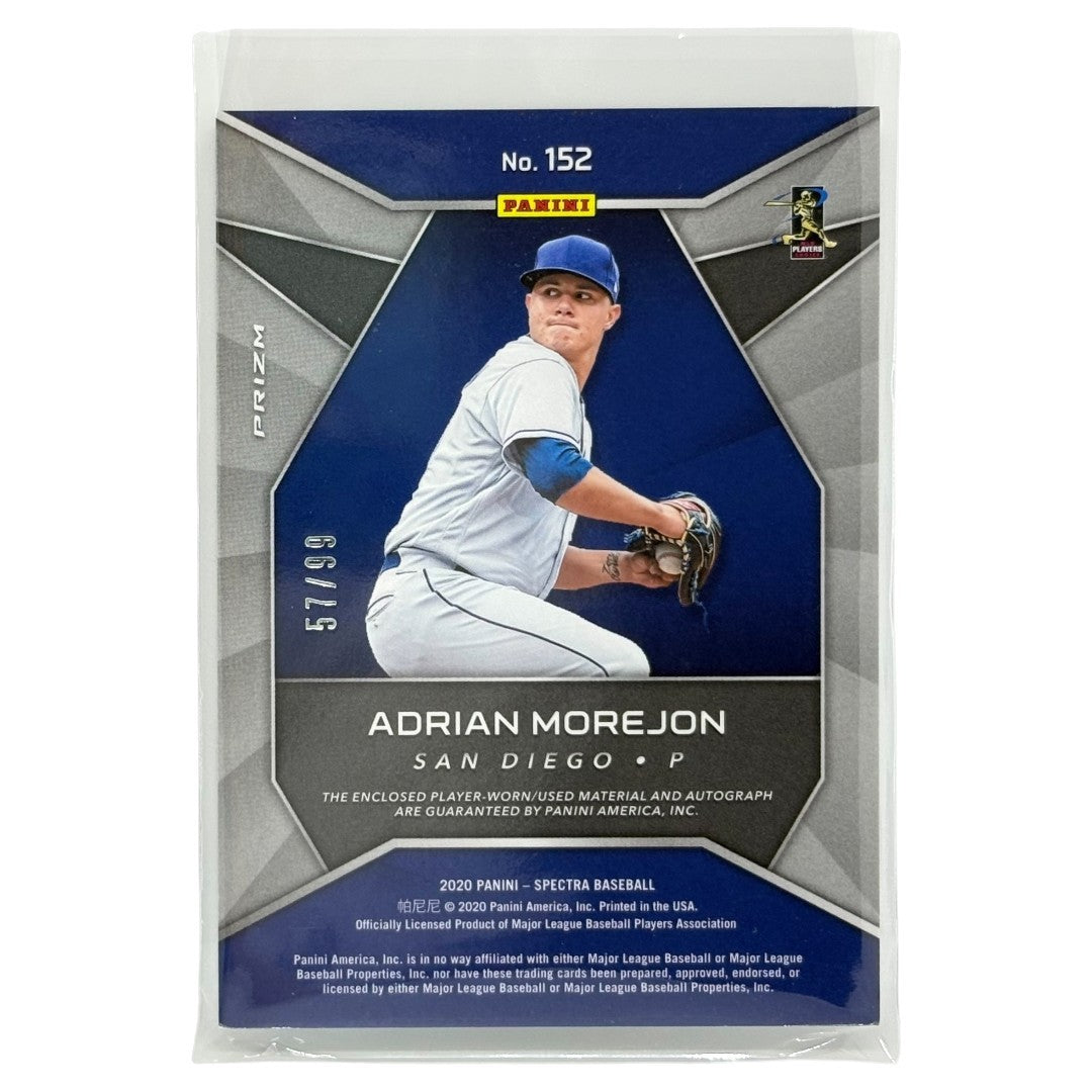 PANINI MLBカード SPECTRA PRIZM ADRIAN MOREJON SAN DIEGO /99 #152 中古 IT1