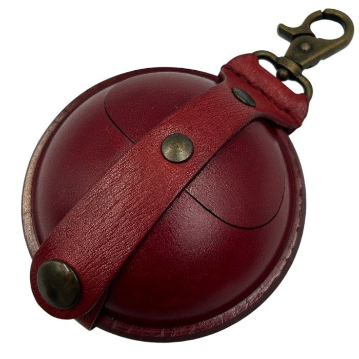 エスペラント esperanto Lサイズ コインケース 携帯灰皿 イングランドサドルレザー レッド マルチケース 牛革 小物 キーホルダー 中古 W1