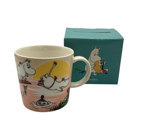 ARABIA アラビア ムーミン 2019年 夏限定 イブニングスイム マグカップ 中古 D4
