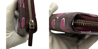 GUCCI グッチ 財布 309705 AV61G 5009 BETTY ハートプリントレザー 長財布 ラウンドファスナー レディース ハート ブランド かわいい 中古 W４