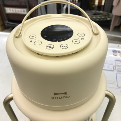 BRUNO ブルーノ ガラスエアフライヤー ノンフライヤー ノンオイル ヘルシー アイボリー BOE122-IV 中古 Y1