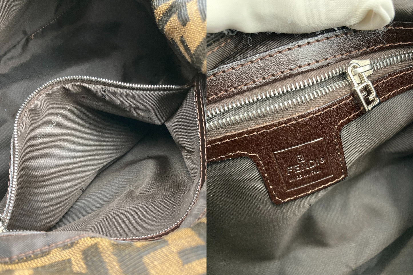 FENDI フェンディ ズッカ柄 マンマバケット ワンショルダーバッグ 中古 D4