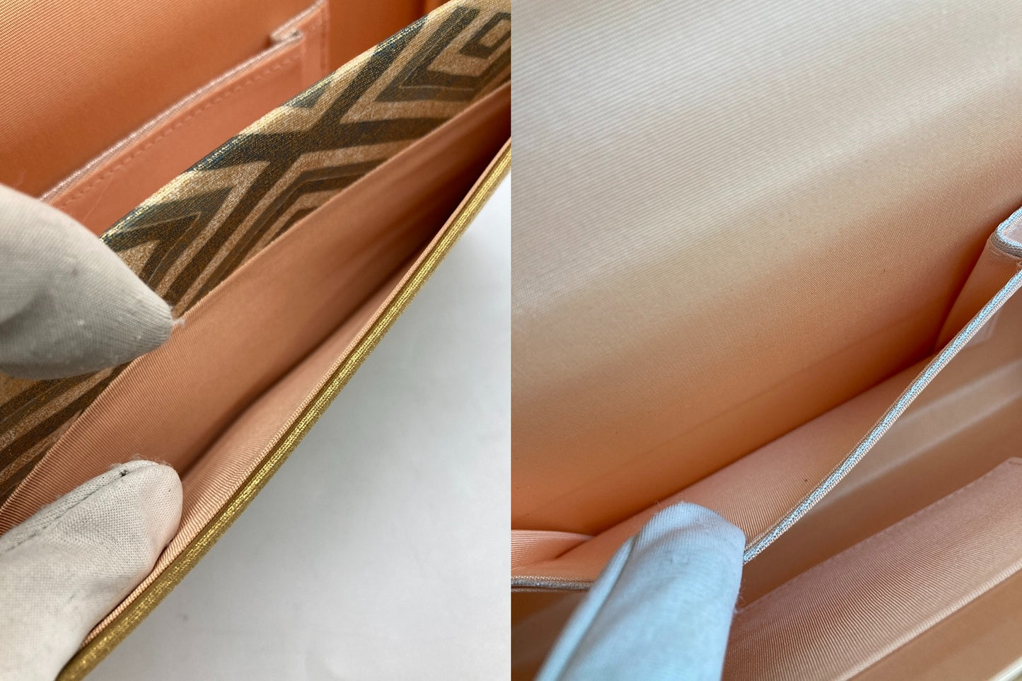 友禅 新綾箔 露錦 和装バッグ 中古 D4