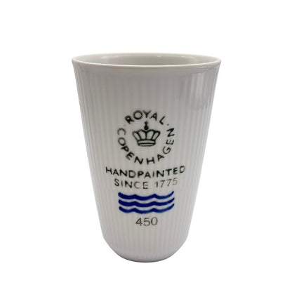 未使用品 Royal Copenhagen ロイヤル コペンハーゲン フルーテッド シグネチャー ハンドペイント タンブラー 2客 洋食器 コップ おしゃれ 廃盤 ブランド 中古 W1