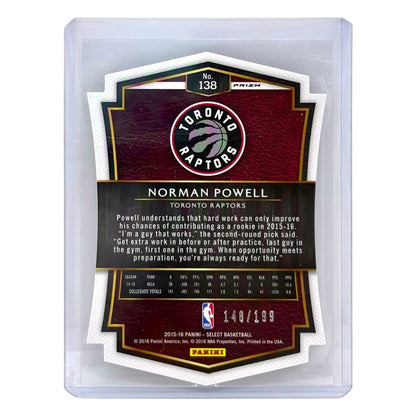 PANINI NBAカード SELECT PRIZM DIE-CUT NORMAN POWELL TORONTO RAPTORS /199 #138 中古 IT1