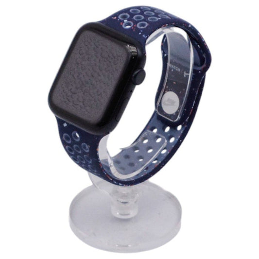 Apple Watch SE 3 (GPSモデル) - 44mmミッドナイトアルミニウムケースとブルーリボンNikeスポーツバンド - M/L 中古 a1