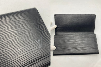 LOUIS VUITTON ルイヴィトン エピ ポルトエン3 カルトクレディ ノワール M63532 長財布 中古 D4