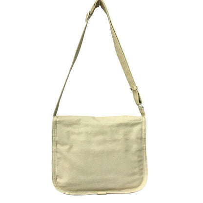 PORTER GIRL ポーター ガール NAKED ネイキッド ショルダーバッグ M ベージュ 鞄 キャンバス レディース 中古 WK1