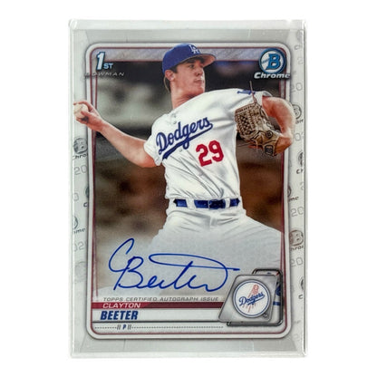 TOPPS MLBカード BOWMAN CHROME 1ST CLAYTON BEETER LOS ANGELES DODGERS #CDA-CBE 中古 IT1